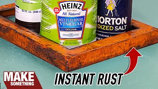 How to Make Metal Rust Instantly [upl. by Leynad]