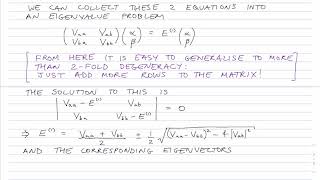 Degenerate Perturbation Theory Formal [upl. by Lilla301]