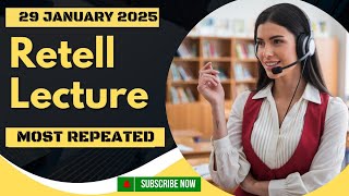 PTE Speaking Retell Lecture  JANUARY 2025  Prediction Practice [upl. by Abocaj]