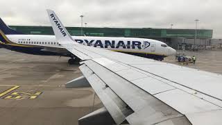 Ryanair Boeing 737800 Take Off London Stansted Airport [upl. by Mailiw921]