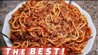 Classic Spaghetti and Meat Sauce  Meat Sauce Recipe  The simple way [upl. by Sil]