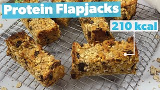 Protein Flapjacks  Müsliriegel selber machen  Rezepte zum Abnehmen [upl. by Sergent438]