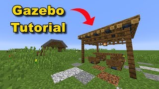 Minecraft Gazebo Hut Tutorial Very Detailed [upl. by Athiste630]