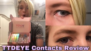 TTDeye Contacts Review [upl. by Hairom]