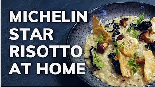 How to cook MUSHROOM RISOTTO at home  Michelin Star Recipe [upl. by Neira]