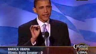 CSPAN Barack Obama Speech at 2004 DNC Convention [upl. by Anelah]