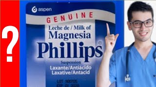 LECHE DE MAGNESIA Phillips Para que sirve  Y MAS 💊 laxante [upl. by Innig]