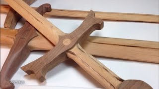 OF COURSE IT IS MADE OF WOOD  How to make a wooden sword [upl. by Doelling]