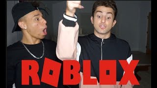 TEACHING TWAIMZ HOW TO PLAY ROBLOX [upl. by Novelia]