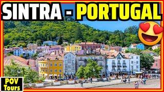 SINTRA Portugal 😍A RealLife Fairytale Town Near Lisbon Walking Tour 4K [upl. by Dnalyaw]