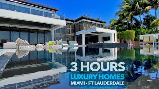 Tour 50 ULTRA Luxury Homes  MIAMI  FT LAUDERDALE [upl. by Aradnahc]