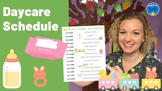 DAYCARE SCHEDULE  HOW TO PLAN ACTIVITIES FOR TODDLERS [upl. by Fillander]