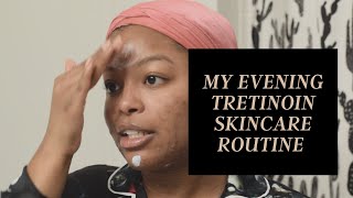 How I Apply TRETINOIN 025 RETINA  Evening Skincare Routine  Acne amp Hyperpigmentation  Teryn [upl. by Ori]