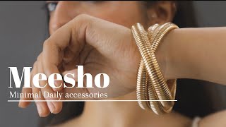 Viral MEESHO JEWELLERY Haul🛍️ Everyday Trendy Dainty Jewellery Starts from ₹70 [upl. by Ark555]