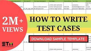 How To Write TEST CASES In Manual Testing  Software Testing [upl. by Eldoree]