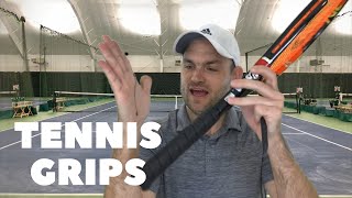 Tennis GRIPS How to hold the racket [upl. by Lynnette]