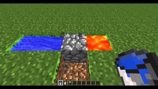 Minecraft  Simple Cobblestone Generator Tutorial Skyblock Commentary [upl. by Arita]