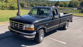 POV test drive 1996 Ford F150 regular cab long bed inline 6 5spd FOR SALE 9524 [upl. by Lundeen543]