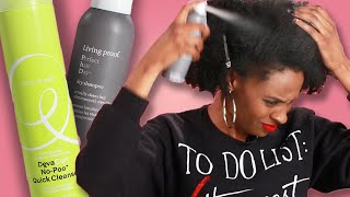 Women With Natural Hair Try Dry Shampoo [upl. by Sena]