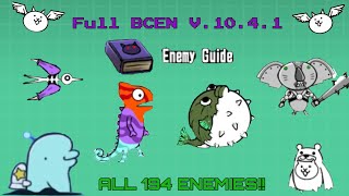 Battle Cats FULL Enemy Guide  v 1041 [upl. by Afrikah]