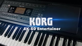 Korg EK50 Entertainer Keyboard  Gear4music Overview [upl. by Punke]