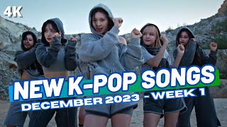 NEW KPOP SONGS  DECEMBER 2023 WEEK 1 [upl. by Terb]