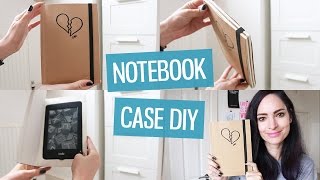 DIY Notebook Cover for iPad  Kindle  CharliMarieTV [upl. by Mortimer96]