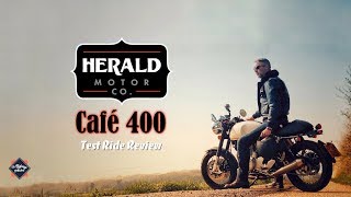 Herald Motorcycles  Café 400 Test Ride Review [upl. by Aligna45]