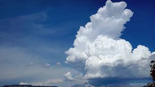 Time lapse of cumulonimbus cell growing over the Sandias II [upl. by Skipp]