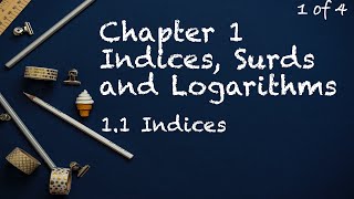 Chapter 1 Indices Surds and Logarithms  11 Indices 14 [upl. by Hope]