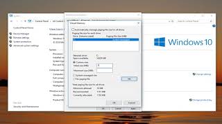 Windows 10 How to Adjust Virtual Memory [upl. by Noryt]