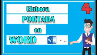 ¿Cómo hacer una PORTADA en WORD [upl. by Adamina462]