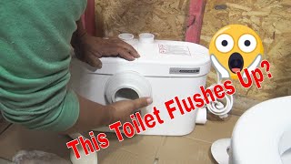 Revolutionary Upflush Toilet Say Goodbye To Plumbing Issues [upl. by Hpesoj]