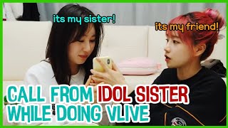 ENG ITZY Chaeryeong Call IZONE Chaeyeon during VLIVE ft Chaeryeoung friend Jo Yuri [upl. by Ocsic]