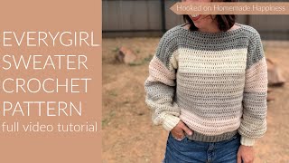 How to Crochet the Everygirl Sweater [upl. by Ennahs]