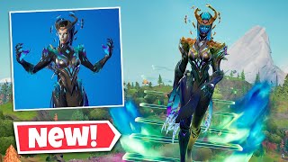 NEW CUBE QUEEN Skin Gameplay in Fortnite  QUEENS PROCESSION Glider [upl. by Cerelly]