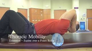 Thoracic Extension Supine with foam roll [upl. by Waxler]