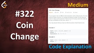 Coin Change  Live Coding with Explanation  Leetcode  322 [upl. by Solegnave]