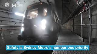 Sydney Metro first complete train journey [upl. by Findley]