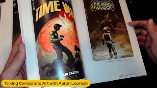 UNBOXING FRAZETTA BOOK COVER ART from Vangaurd Press [upl. by Enixam856]