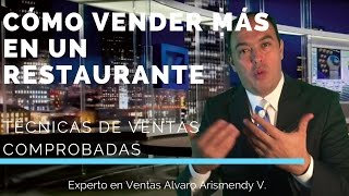 Cómo Vender Mas en Restaurantes  Técnicas de Ventas [upl. by Phaih]