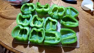 Stuffed Green Peppers Two Ways Microwave amp Oven Baked [upl. by Donohue]