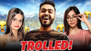 TROLLING KRUTIKA amp KAASHVI FOR 9 MINUTES epic funny 😂🤣 [upl. by Nosecyrb]