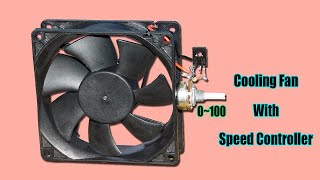 DIY Cooling Fan With Speed Control  School Project [upl. by Parent394]