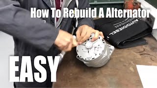 How To Rebuild A Alternator EASY [upl. by Philbo]