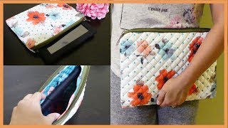 DIY Easy TabletIpad Case Sleeve with Zipper [upl. by Paymar]