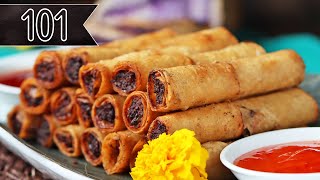 How To Make Homemade Lumpia [upl. by Ardnekahs]