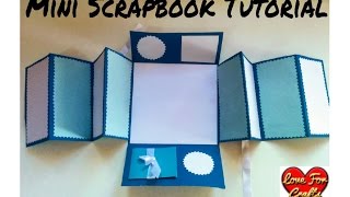 Mini Scrapbook Tutorial  DIY How to Make a Scrapbook  Scrapbook for beginners [upl. by Liederman]