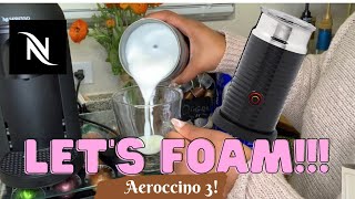 How To Foam Milk With Aeroccino 3 Make Coffee With Foam Tips amp Tricks  Easy Foamed Latte Recipe [upl. by Udall]