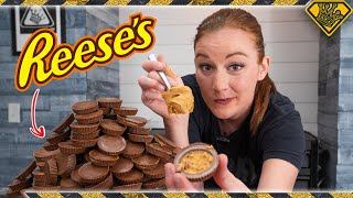 Extracting Peanut Butter From HUNDREDS of Reeses Cups [upl. by Alemat]